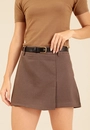 Shorts Saia Em Alfaiataria Xadrez