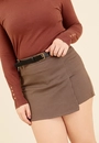 Shorts Saia Em Alfaiataria Xadrez