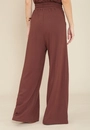 Calça Pantalona Em Viscolinho Com Bolso