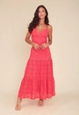 Vestido Longo Em Laise Com Recorte Busto