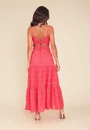 Vestido Longo Em Laise Com Recorte Busto