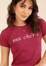 T-Shirt Em Meia Malha Ma Chérie