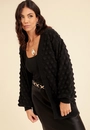 Cardigan Tricô Escamas