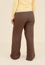 Calça Wide Leg Em Alfaiataria Xadrez