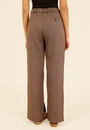 Calça Wide Leg Em Alfaiataria Xadrez