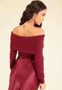 Blusa Tricô Manga Longa Ombro A Ombro