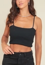 Cropped Com Alça Em Ribana Canelada
