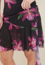 Vestido Tule Curto Estampa Com Babados