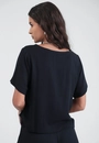 Blusa Em Viscose Twill Manga Curta