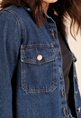 Camisa Jeans Manga Longa Botões