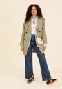 Trench Coat Alongado Com Faixa Botões