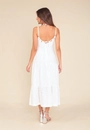 Vestido New Midi Em Laise Com Alças E Recortes