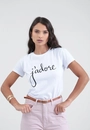 T-Shirt Em Meia Malha Com Silk J’Adore