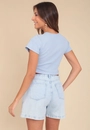 Short Baggy Jeans Com Cinto