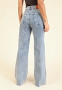Calça Jeans Wide Leg Com Elastano