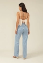 Calça Jeans Reta Com Cinto Jeans