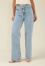 Calça Jeans Reta Com Cinto Jeans