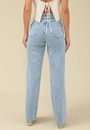 Calça Jeans Reta Com Cinto Jeans