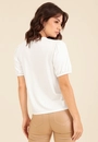Blusa Mangacurta Bufante Em Malha Texturizada