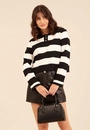 Blusa Tricô Manga Longa Gola Polo Listrada