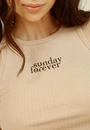 Blusa Cropped Sem Manga Malha Canelada