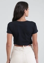 T-Shirt Em Meia Malha Manga Curta Au Revoir