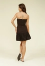 Vestido Curto Balonê Com Decote Reto