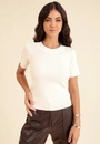Blusa Em Tricô Manga Curta