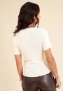 Blusa Em Tricô Manga Curta