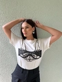 T-Shirt Meia Malha Manga Curta Lingerie