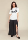 T-Shirt Meia Malha Manga Curta Lingerie
