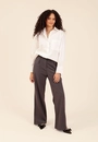 Camisa Oversized Em Tricoline Manga Longa