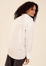 Camisa Oversized Em Tricoline Manga Longa