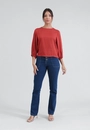 Blusa Em Viscose Twill Manga 7/8 Com Elástico