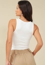 Blusa Com Gola Halter Em Ribana Canelada
