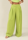 Calça Alfaiataria Pantalona Com Pregas
