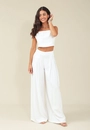 Calça Alfaiataria Pantalona Com Pregas