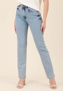 Calça Jeans Reta Com Elastano
