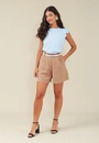 Blusa Em Meia Malha Com Babados Na Manga