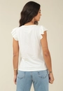 Blusa Em Meia Malha Com Babados Na Manga