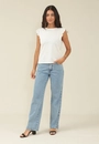 Blusa Em Meia Malha Com Babados Na Manga