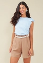 Blusa Em Meia Malha Com Babados Na Manga