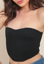 Corset Malha Lurex Recortes