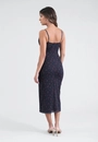 Vestido Midi Em Tule Estampa Liberty