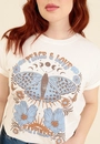 T-Shirt Em Meia Malha Borboleta
