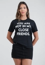 T-Shirt Em Meia Malha Manga Curta Close Friends