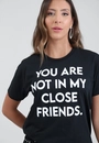 T-Shirt Em Meia Malha Manga Curta Close Friends