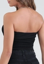 Blusa Decote Reto em Malha Tule Franzido