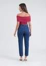 Blusa Em Malha Decote Ombro A Ombro