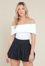 Blusa Em Malha Decote Ombro A Ombro